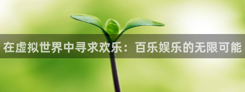 极悦平台体育在线注册：在虚拟世界中寻求欢乐：百乐娱乐的无限可能